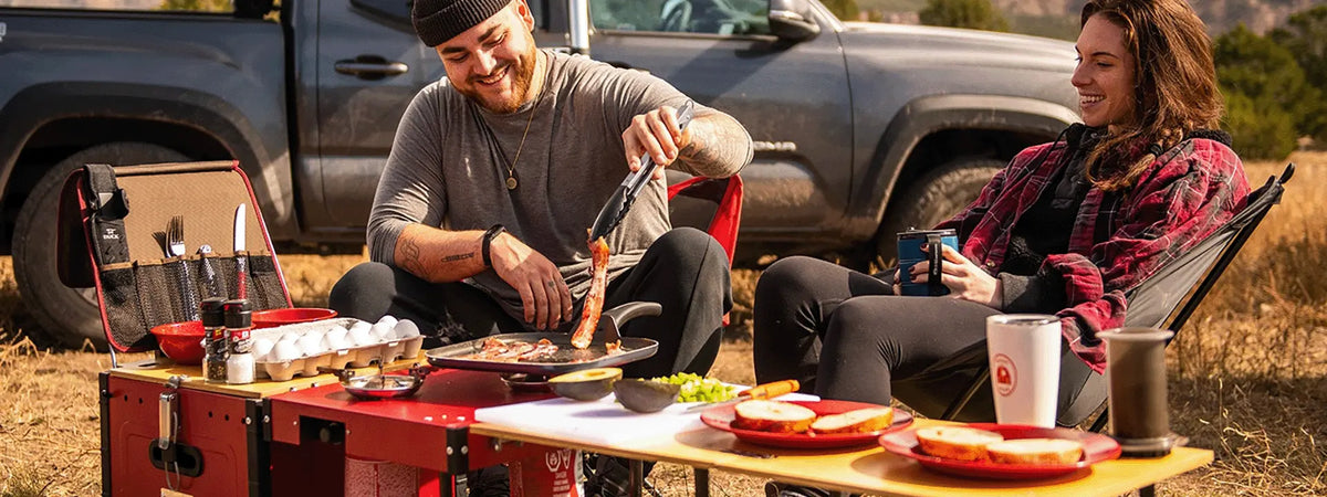 Cooking at the campsite