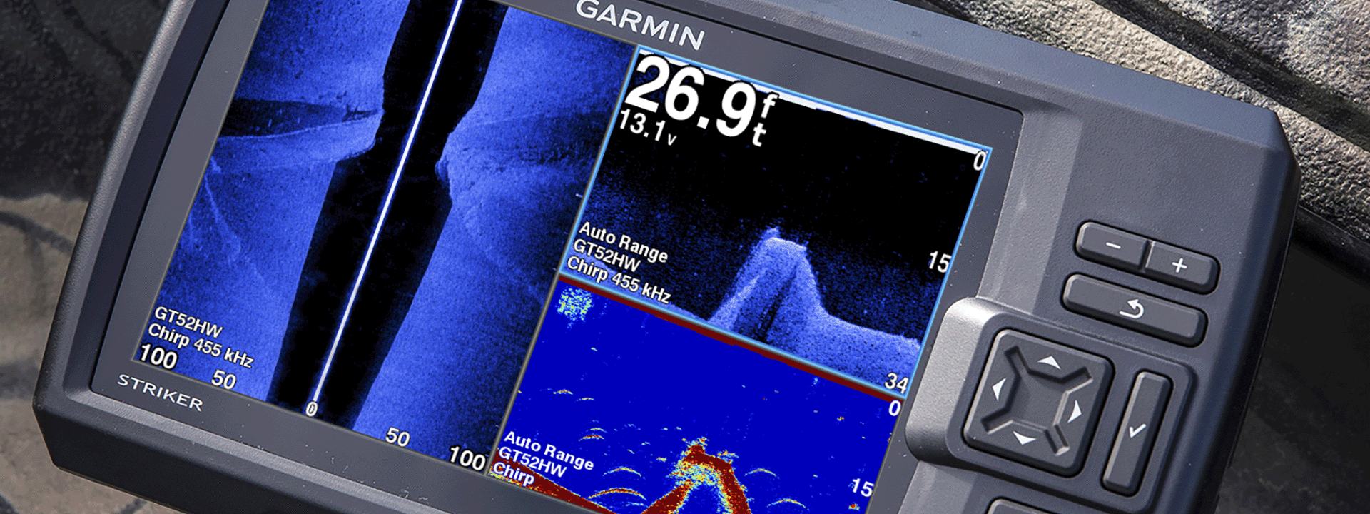 gander outdoors fish finders FF-918 2in1 Wired 100M Wireless 45M Finder Fishfinder w/ Bottom Contour Display which is up to 10 times faster than via Bluetooth Fresh + Salt Water Fish