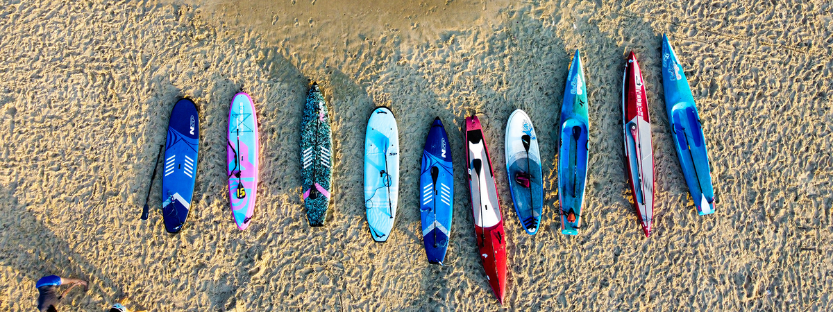 SUP on a beach