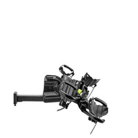 Black e-spec pro trailer hitch on a white background