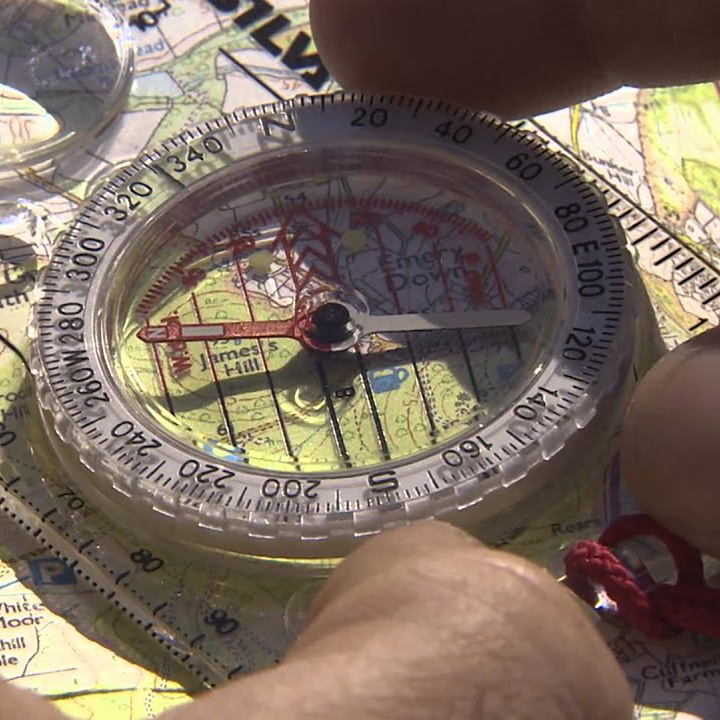 How to use a map and compass for hikers