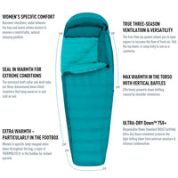 Altitude Women's Down Sleeping Bag (25°F & 15°F)