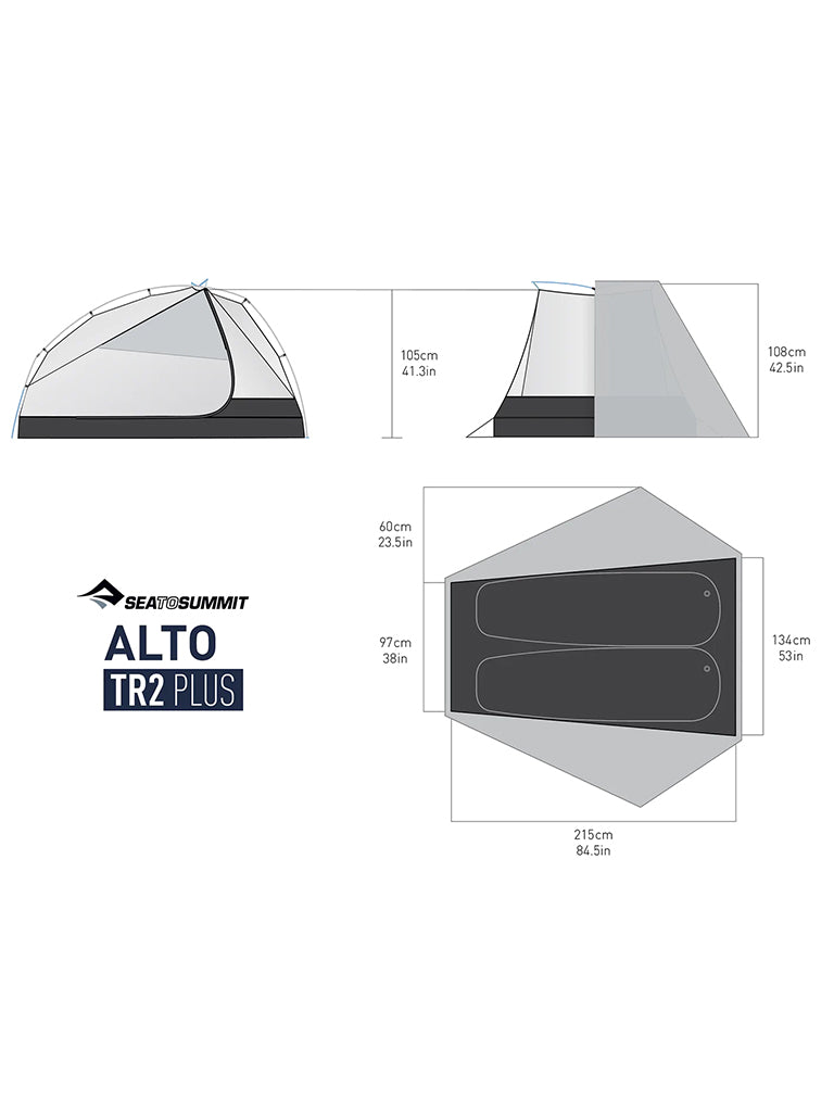Alto TR2 Plus - Two Person Ultralight Tent (3+ Season)