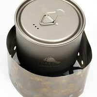 TOAKS Ultralight Titanium Solid Fuel Cook System