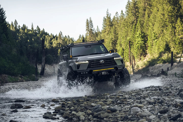 GX550 in mountain riverbed