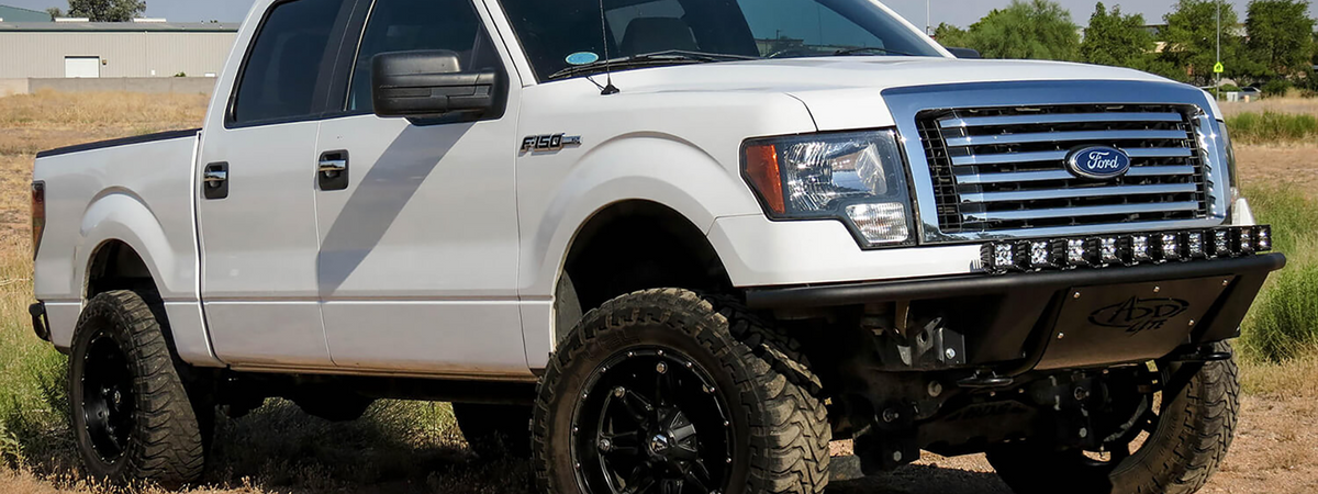 12th Gen F-150 with bed rack and camp gear loaded
