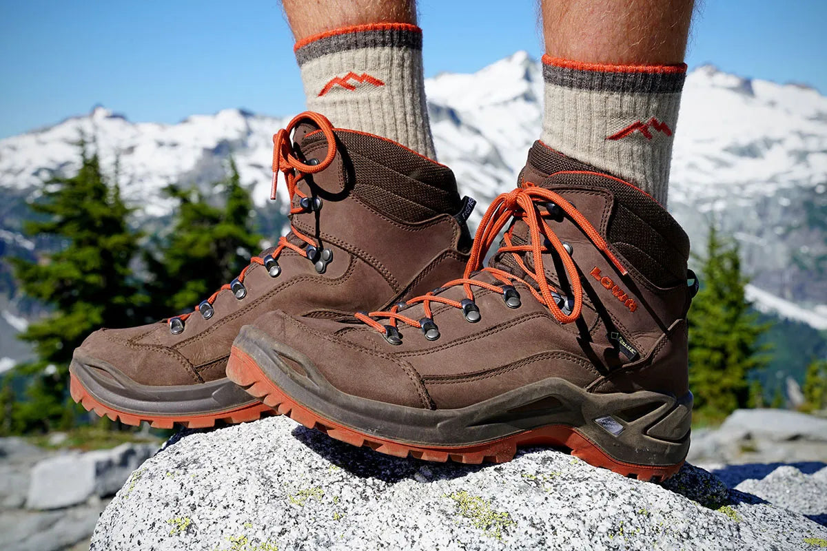 Sturdy pair of hiking boots