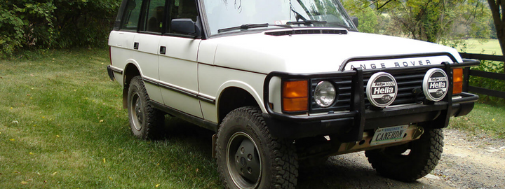 range rover classic with bullbar