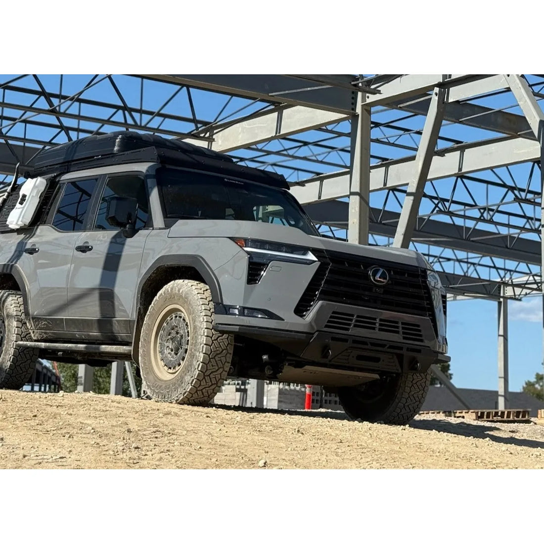 CBI Lexus GX550 front bumper lifestyle on trail
