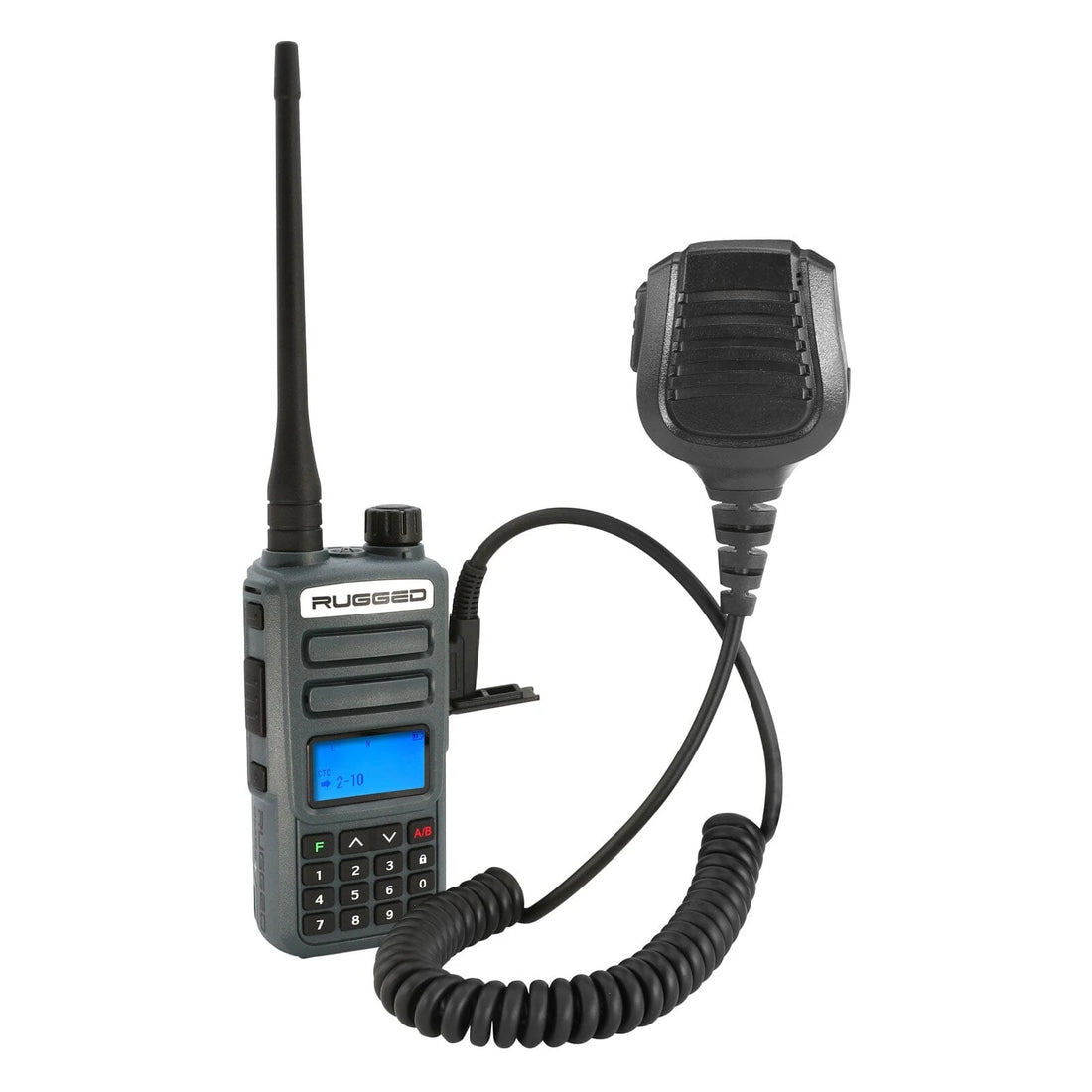 Rugged GMR2 PLUS - GMRS and FRS Two Way Handheld Radio with Hand Mic