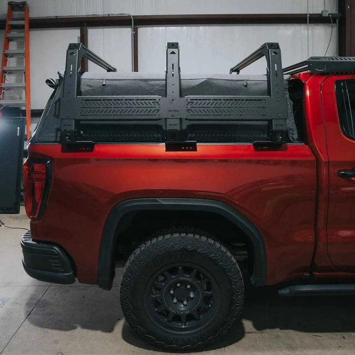 upTOP Soft Top Compatible TRUSS bed rack on truck