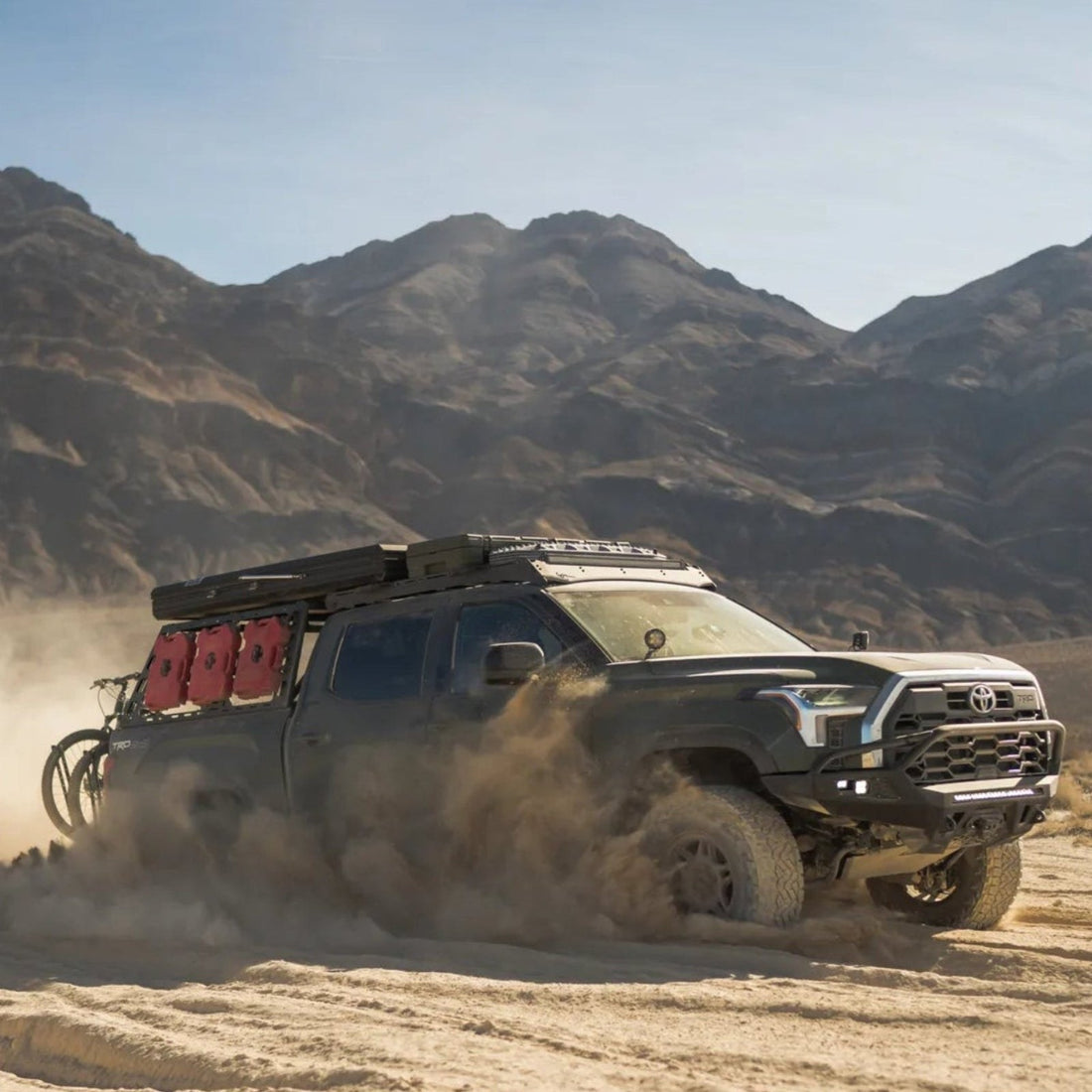 Prinsu Pro roof rack lifestyle on Toyota Tundra 1