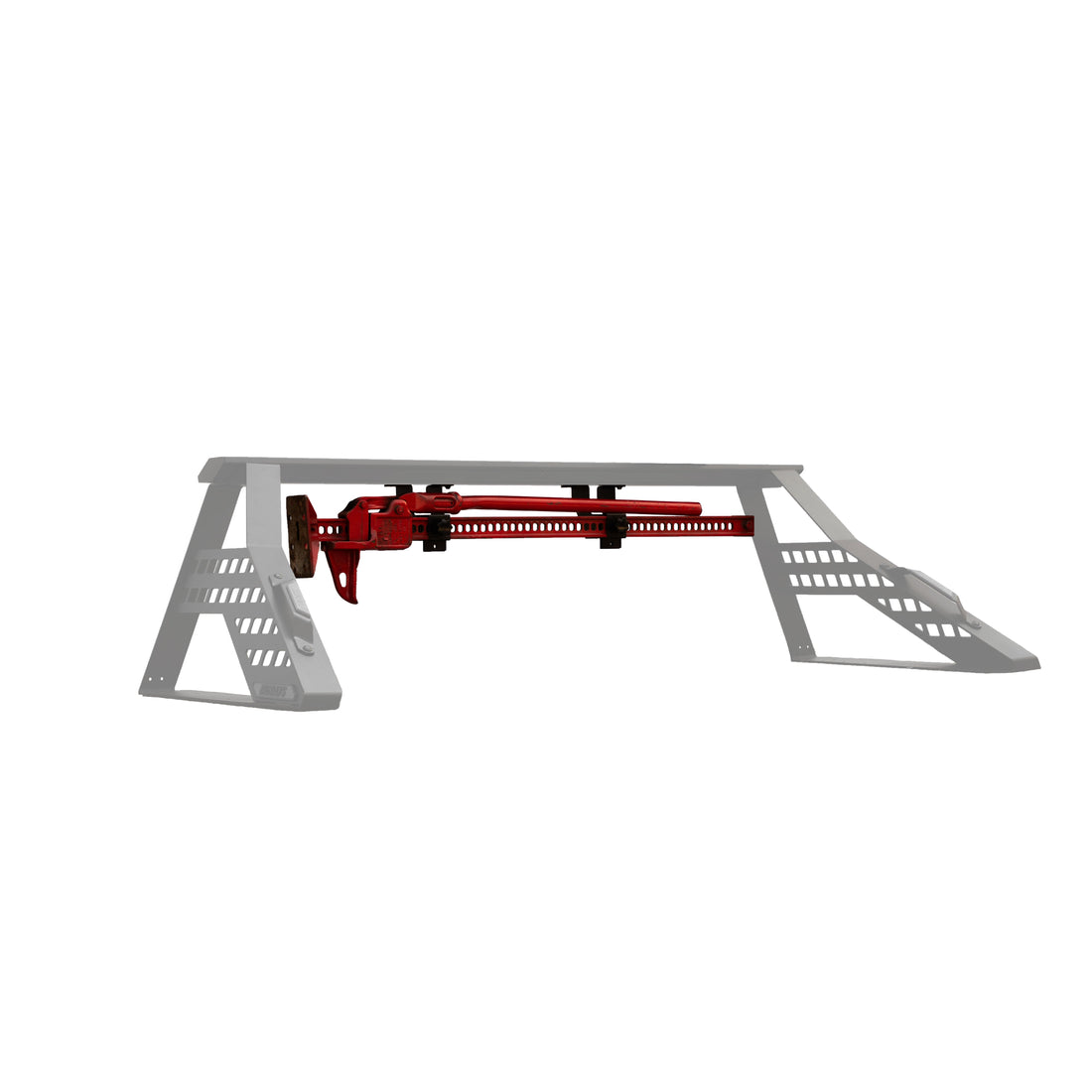 Big Days Hi-Lift jack mount set on Chase Rack T-track, jack not included