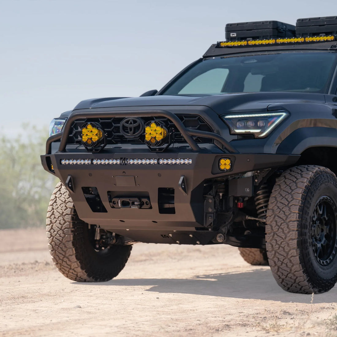 C4 4Runner Overland Front High Bar + Headlight Hoops 2025-2026 image 1