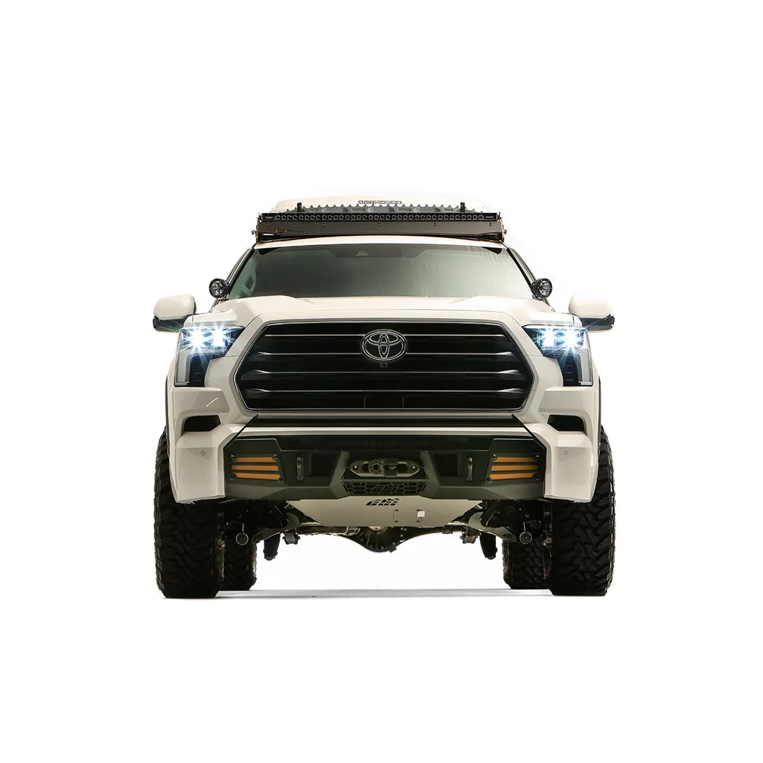 CBI Covert bumper on a 2023-2026 Toyota Sequoia, head-on studio view