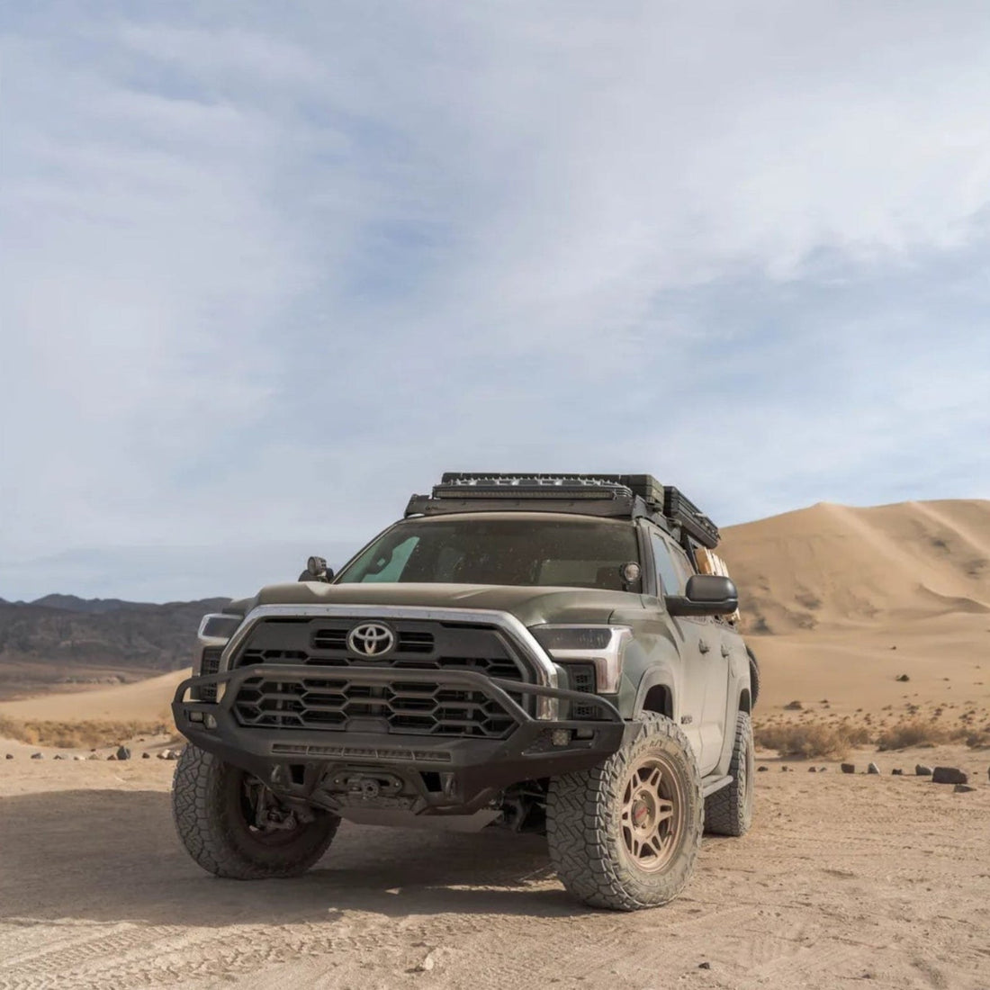 Prinsu Pro roof rack lifestyle on Toyota Tundra 2
