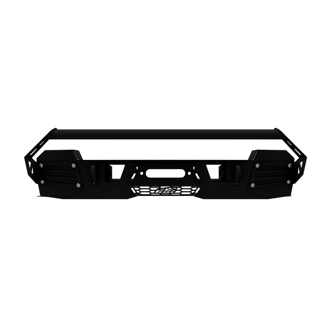 Head-on view of Sequoia Covert bumper with bull bar installed
