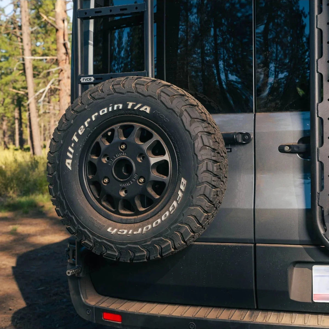 Flatline Transit Rear Ladder + Tire Carrier Short image 2