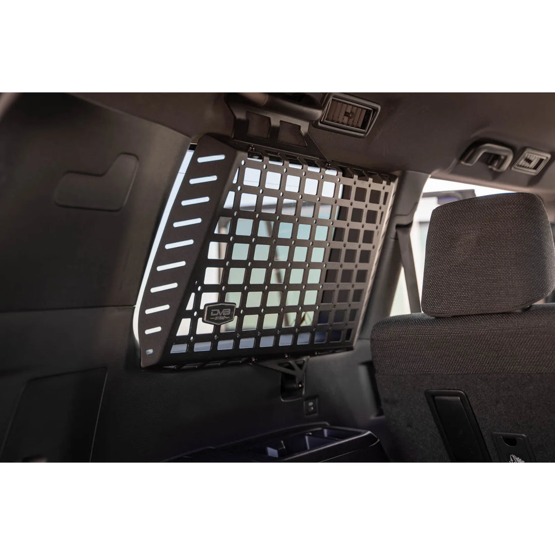 DV8 rear window molle panel interior lifestyle