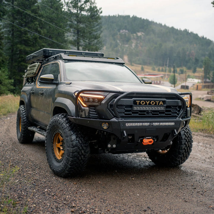 C4 Tacoma Overland Front Full-Height Bull Bar + Hoops 2024-2026 image 2