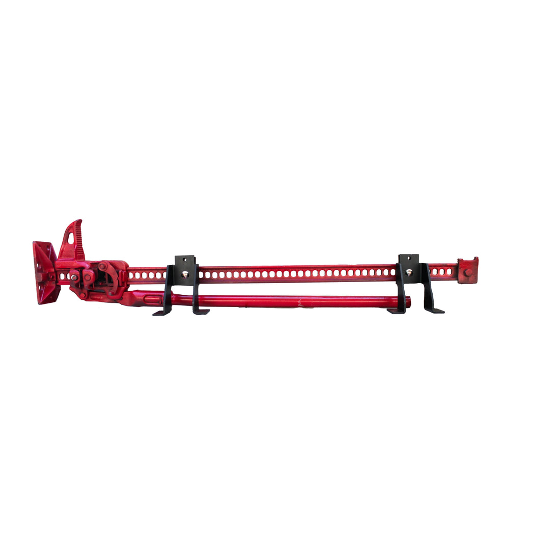 Hand-turn knobs on the Big Days Hi-Lift T-track mount set