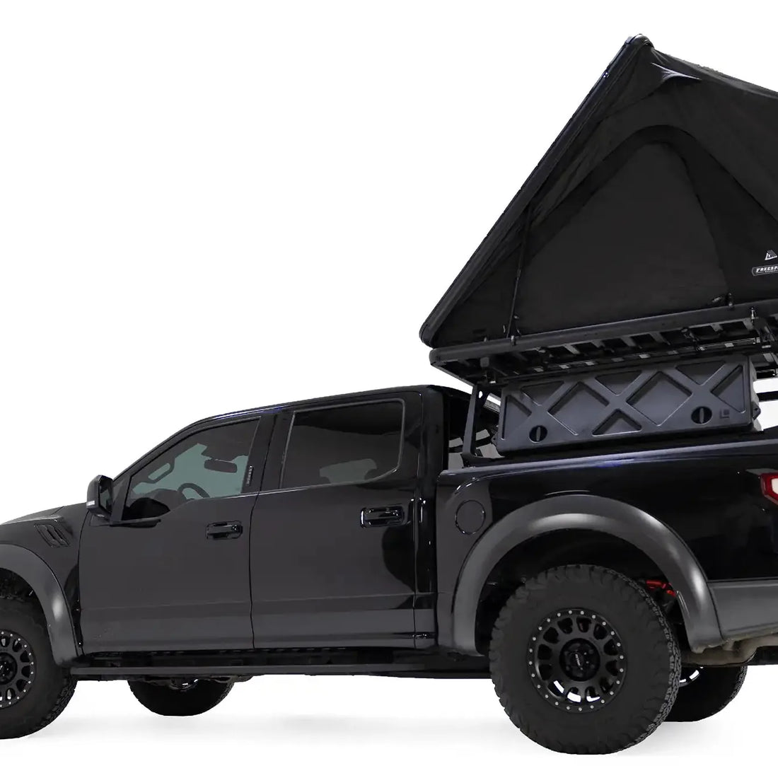 Free Spirit Aspen Lite XL rooftop tent installed and open