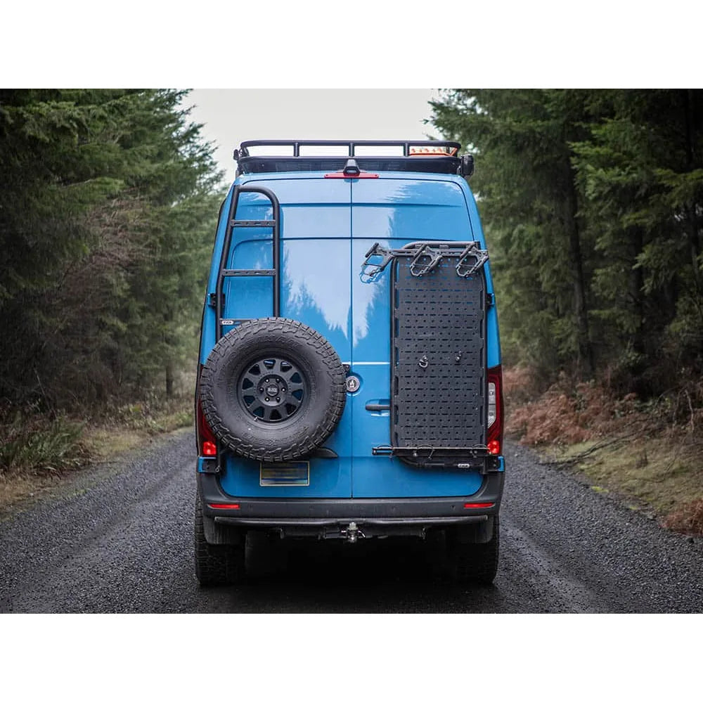 Flatline Sprinter Tire Carrier + Ladder with 180 Hinges image 3