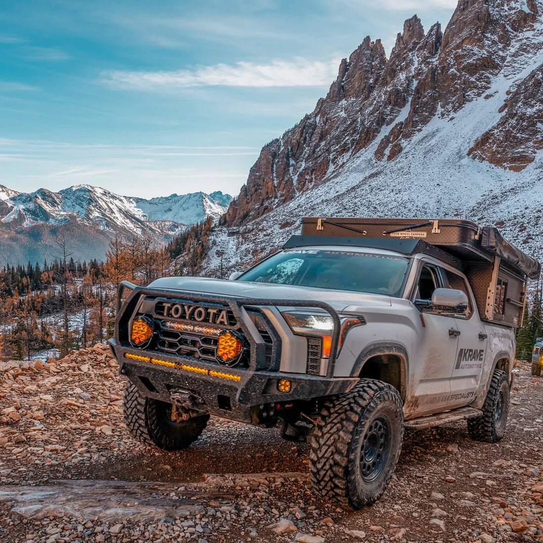C4 Tundra Overland Front Full-Height Bull Bar + Hoops 2022-2026 image 3
