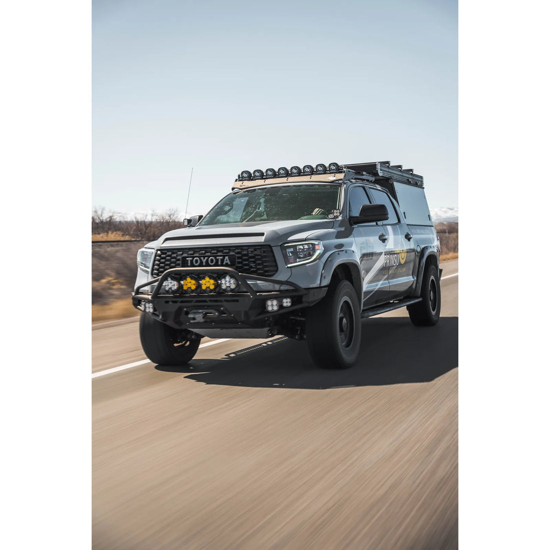 Prinsu Pro roof rack lifestyle on Toyota Tundra 3