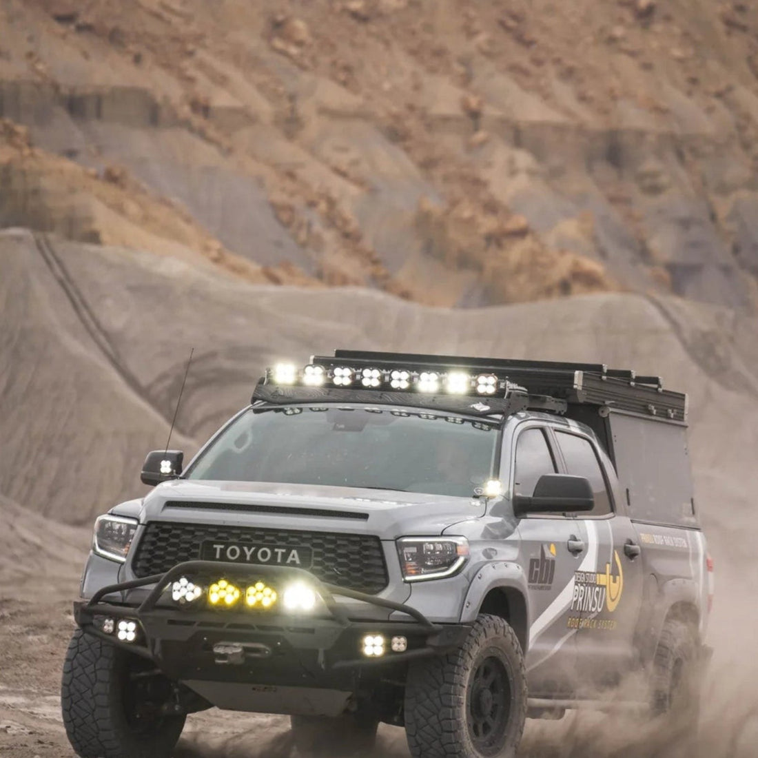Prinsu Pro roof rack lifestyle on Toyota Tundra 4