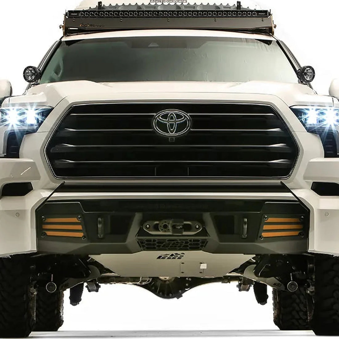 CBI Covert bumper on a 2023-2026 Toyota Sequoia, head-on studio view