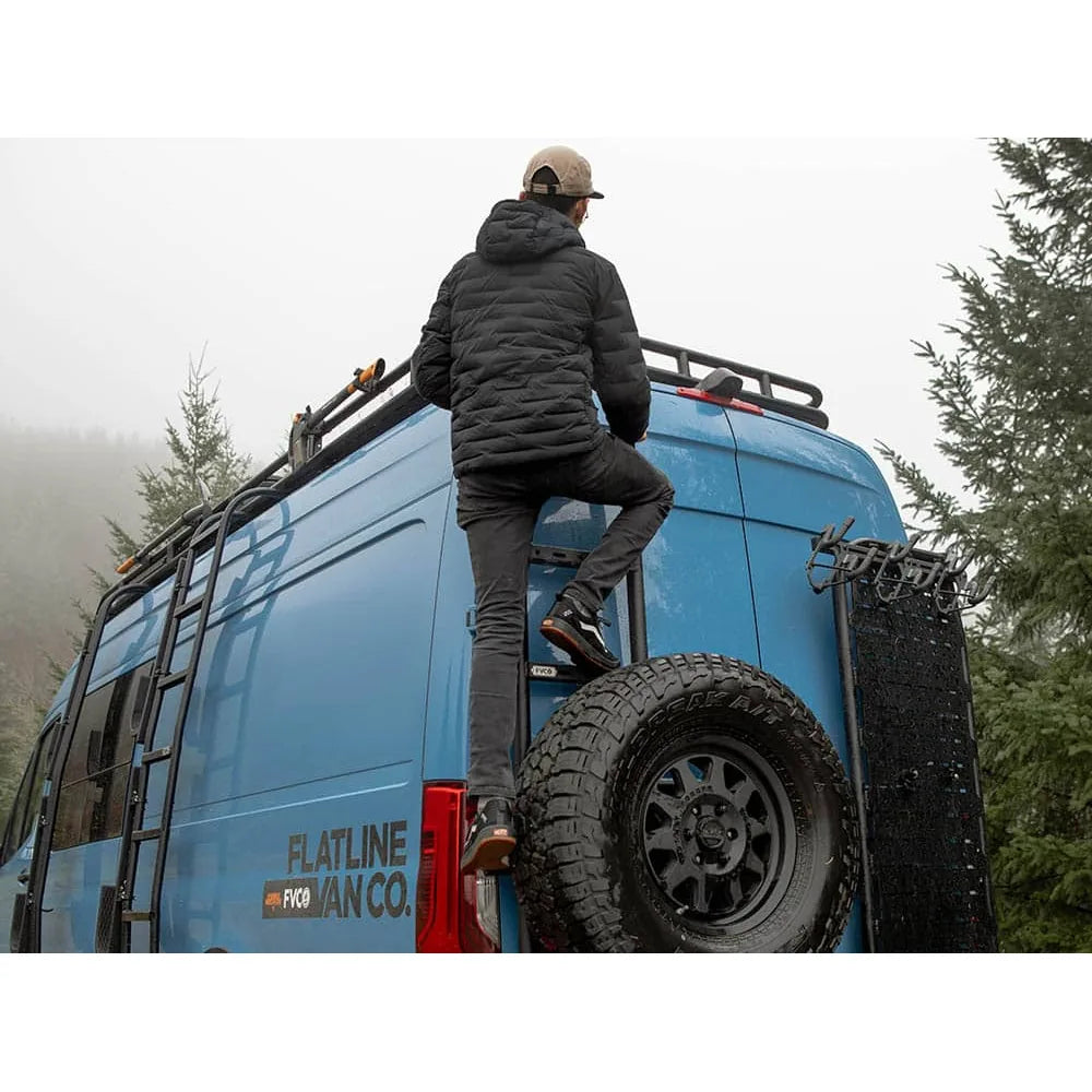 Flatline Sprinter Tire Carrier + Ladder with 180 Hinges image 4