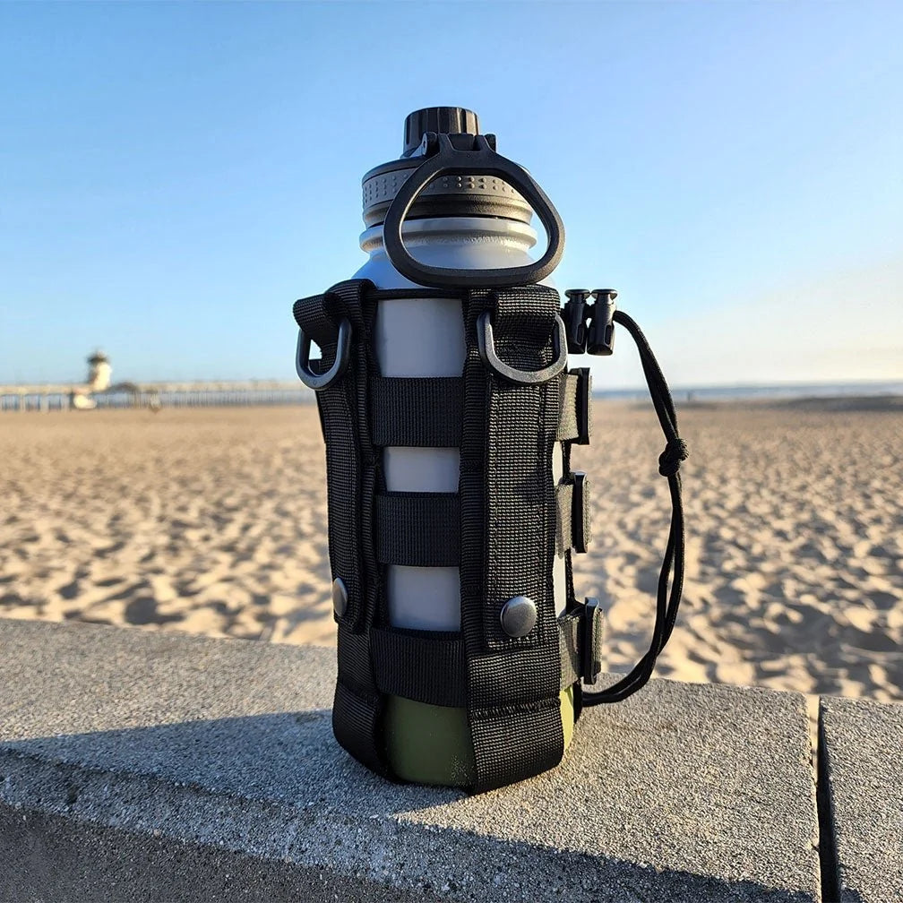 Tuff Stuff Steel Water Bottle Holster with MOLLE straps, view 5