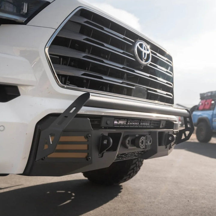 SEMA Sequoia build showing Covert bumper and bull bar