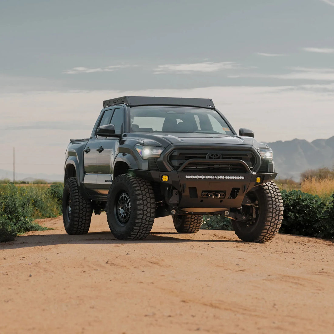 C4 Tacoma Overland Front Full-Height Bull Bar + Hoops 2024-2026 image 5