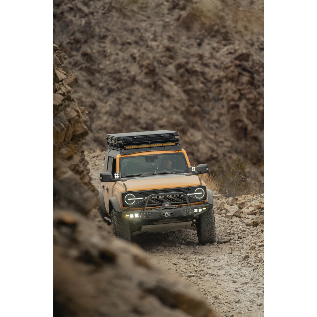 CBI bolt-on rock sliders lifestyle on Ford Bronco 5