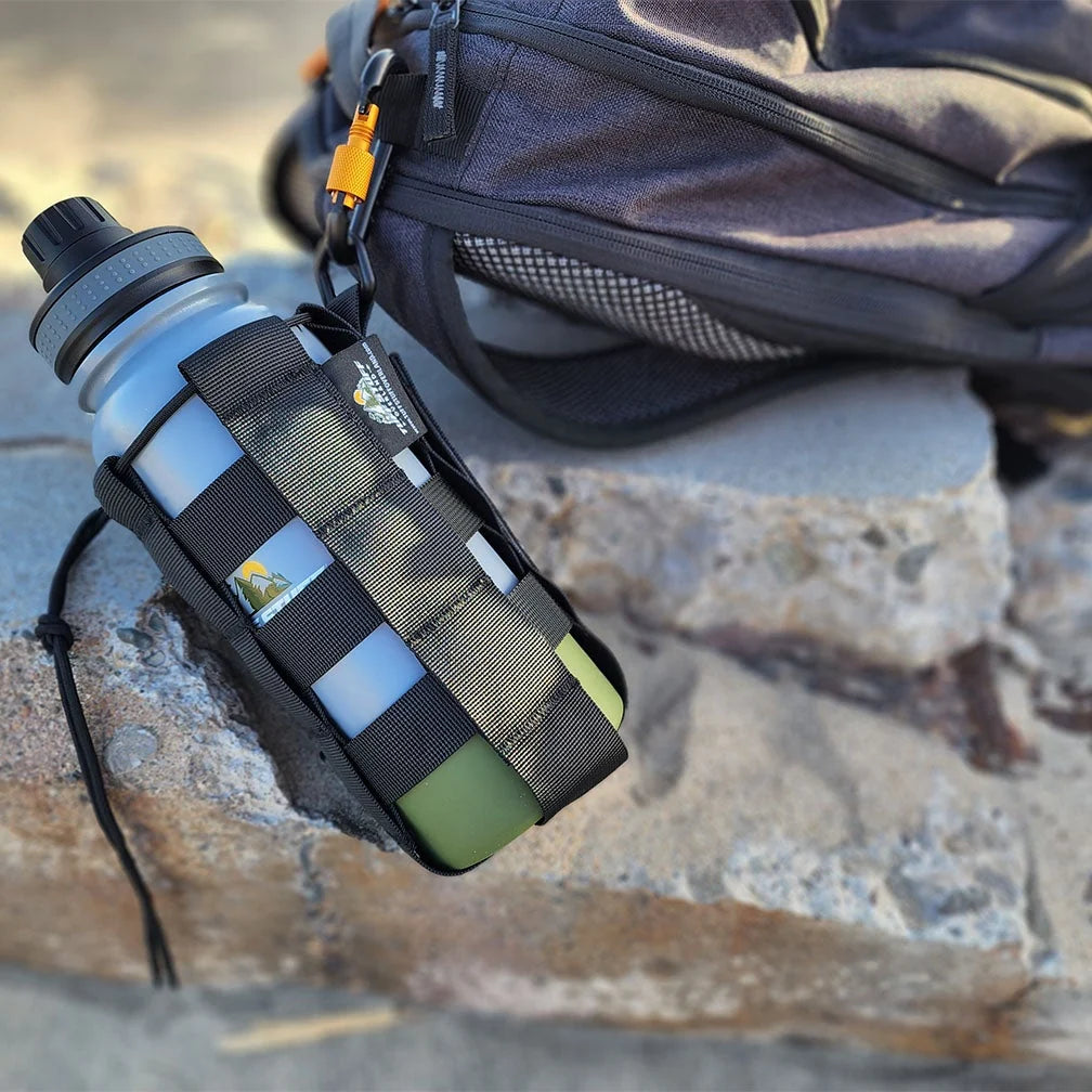 Tuff Stuff Steel Water Bottle Holster with MOLLE straps, view 6