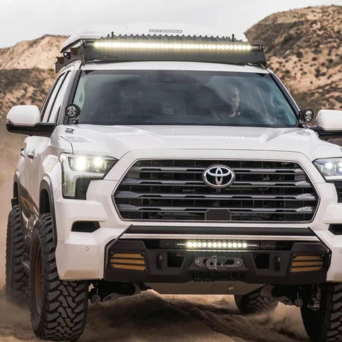 CBI Covert front bumper on 2023+ Toyota Sequoia dust trail lifestyle