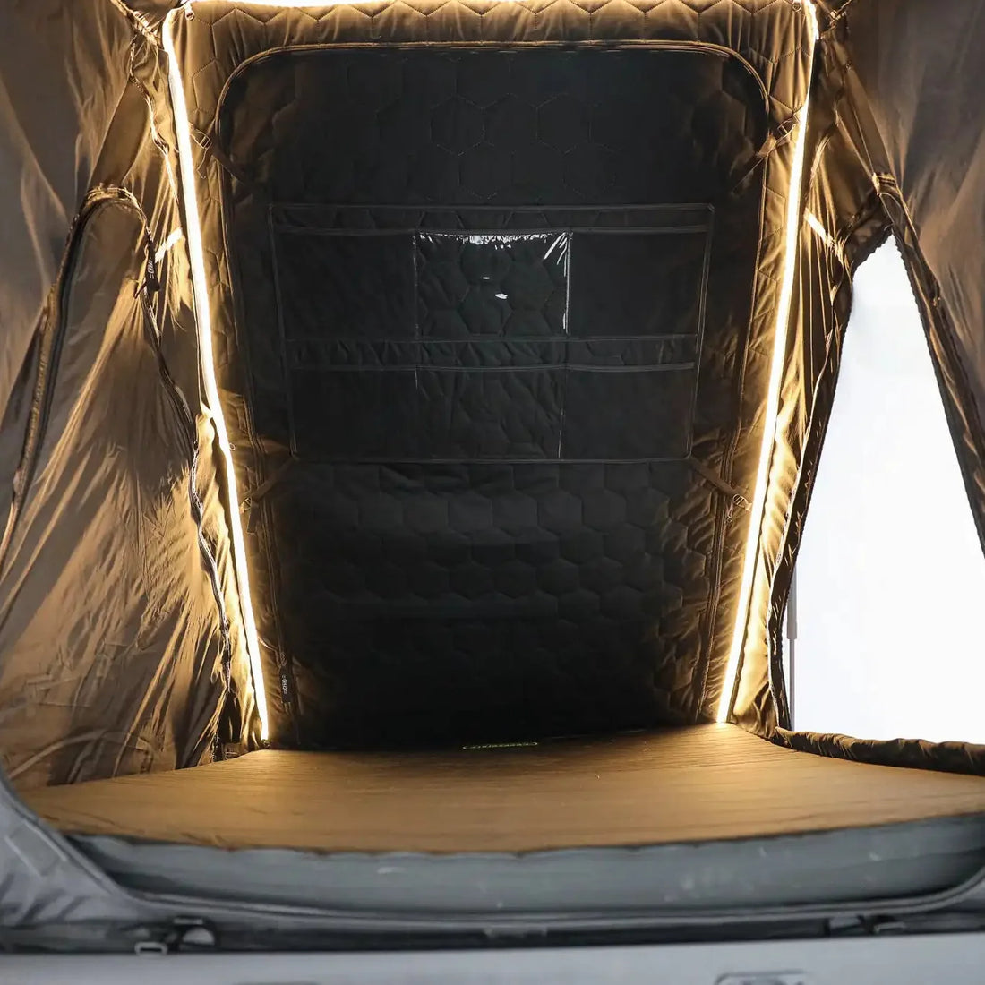 Interior of the Free Spirit Aspen Lite XL rooftop tent