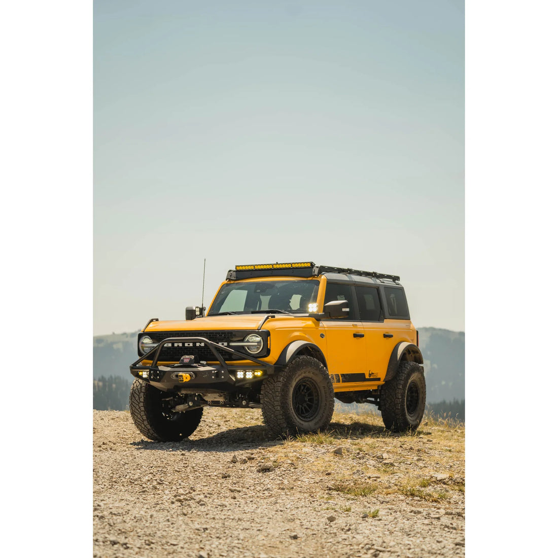 CBI bolt-on rock sliders lifestyle on Ford Bronco 6