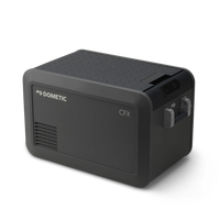 Black Dometic CFX power converter on a white background