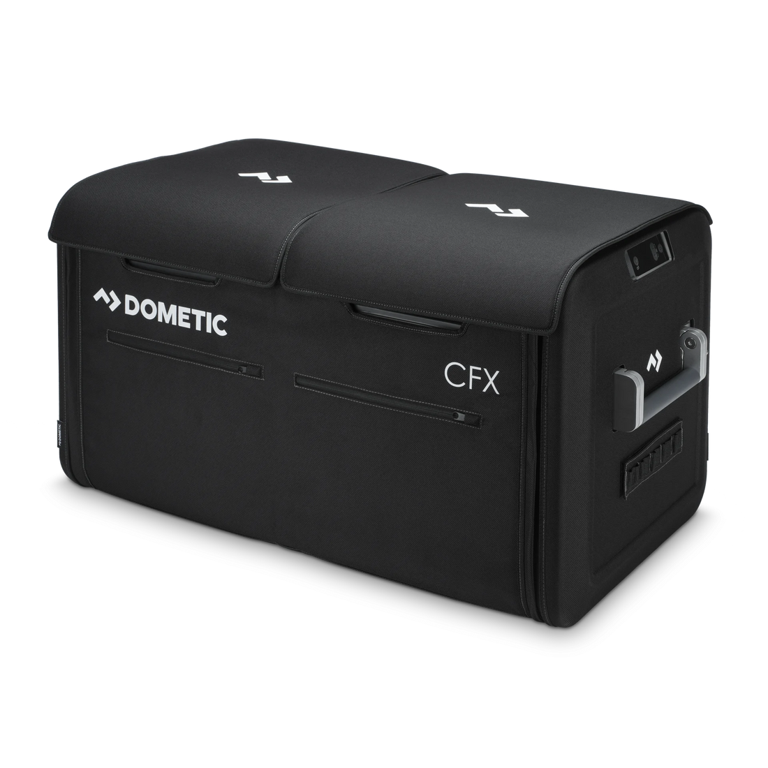 Black Dometic CFX storage box on a white background