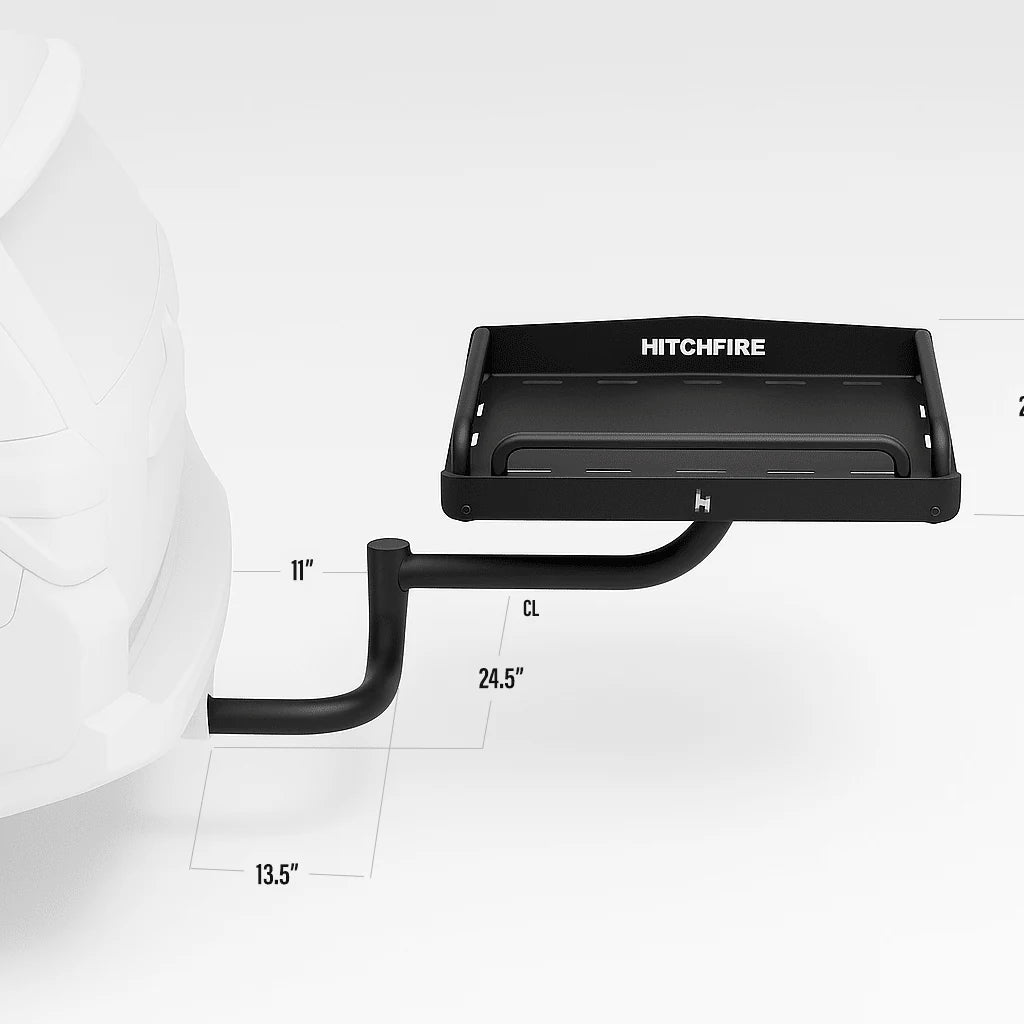 HitchFire Ledge XL swing-out cargo platform on a 2 inch hitch, view 14