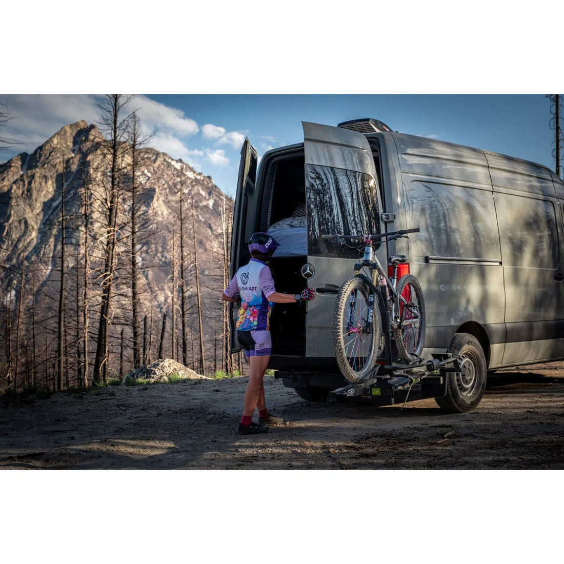 Swagman Swivel holding a hitch mounted rack away from the bumper
