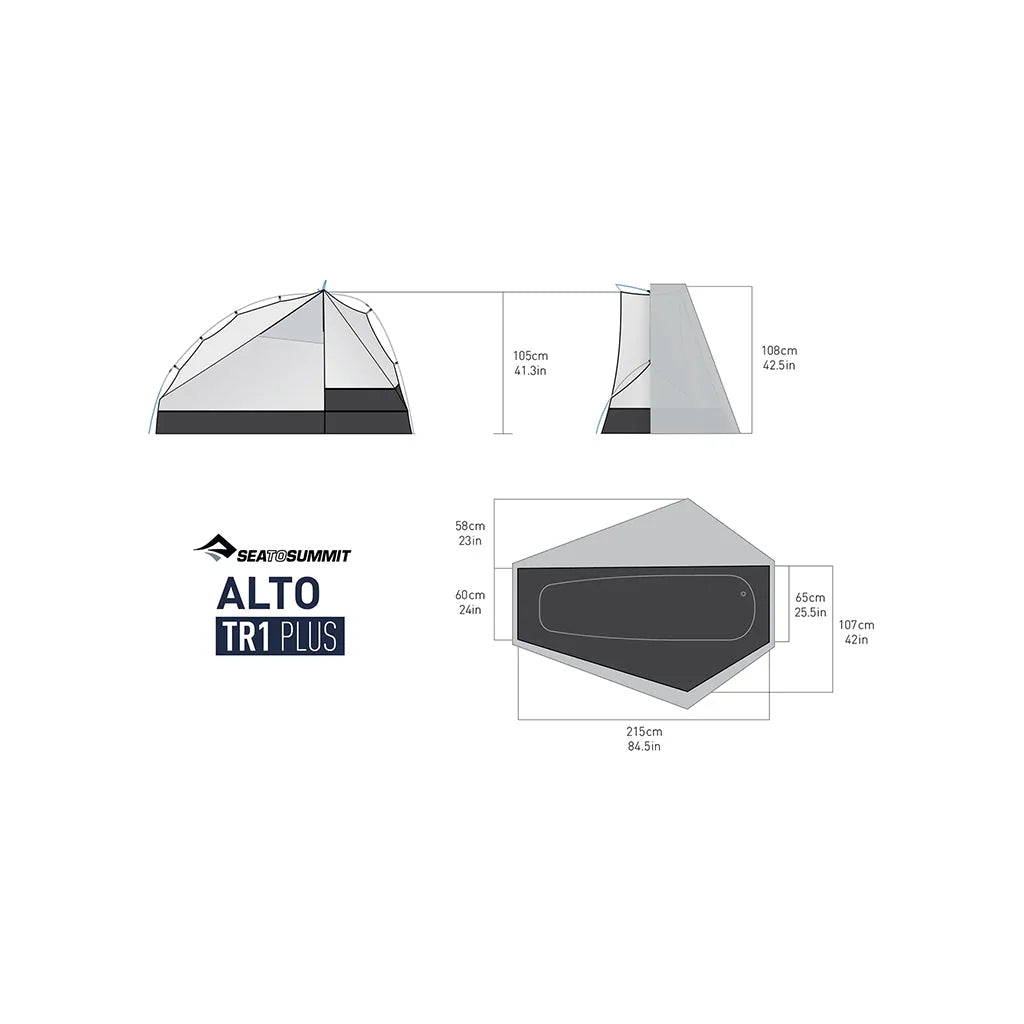 Alto TR1 Plus - One Person Ultralight Tent (3+ Season)