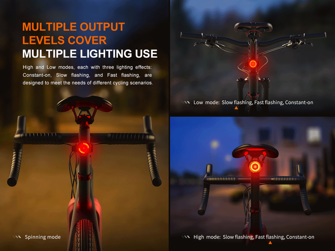 Fenix BC06R Smart Bike Taillight - Brake Sensing Rear Light