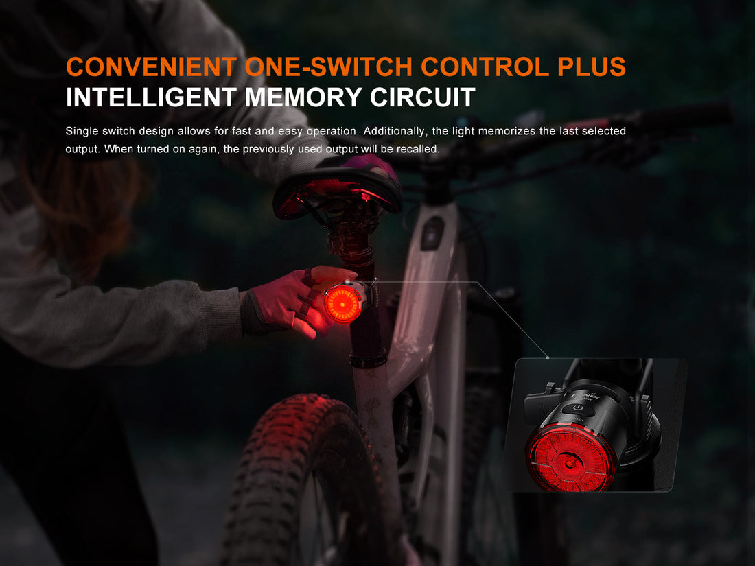 Fenix BC06R Smart Bike Taillight - Brake Sensing Rear Light