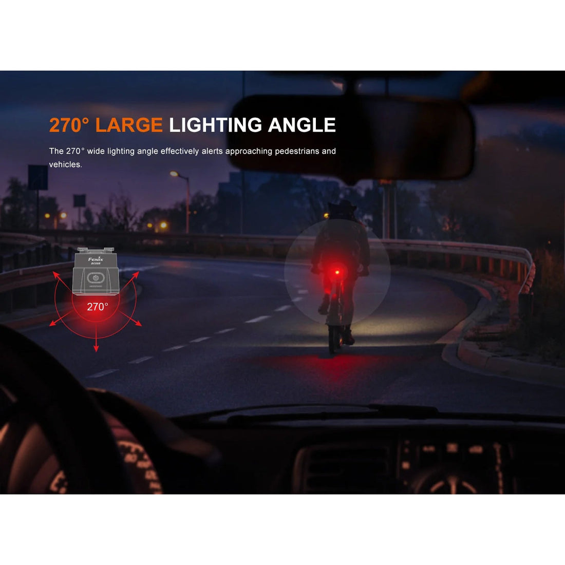 Fenix BC06R Smart Bike Taillight - Brake Sensing Rear Light