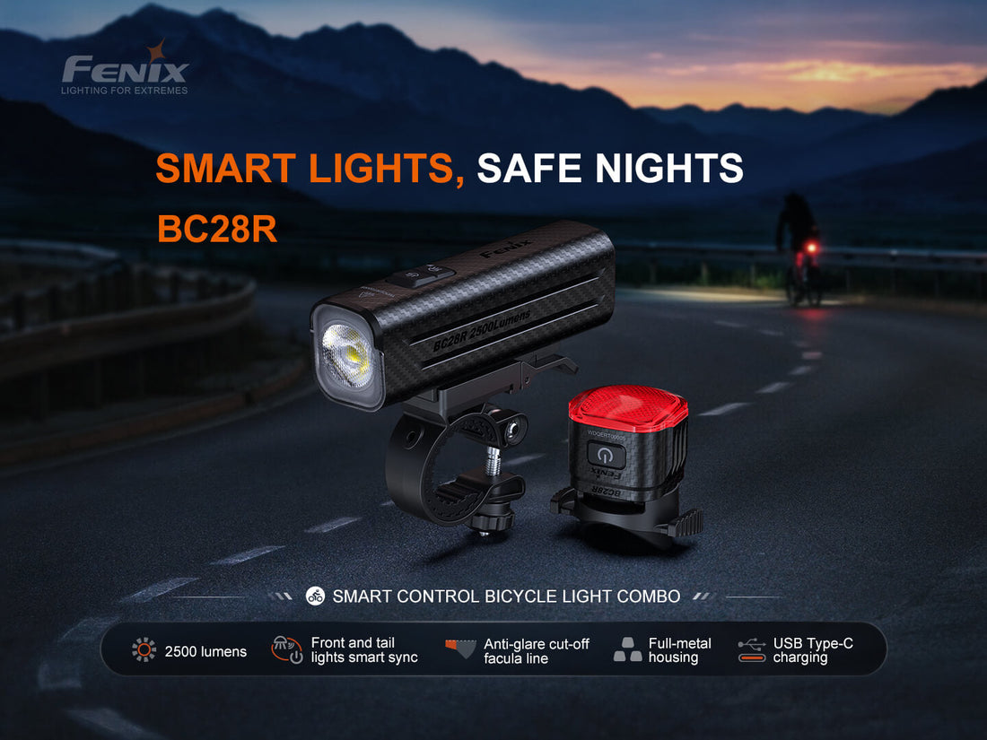 Fenix BC28R Smart Bike Light Combo - Head & Tail Lights