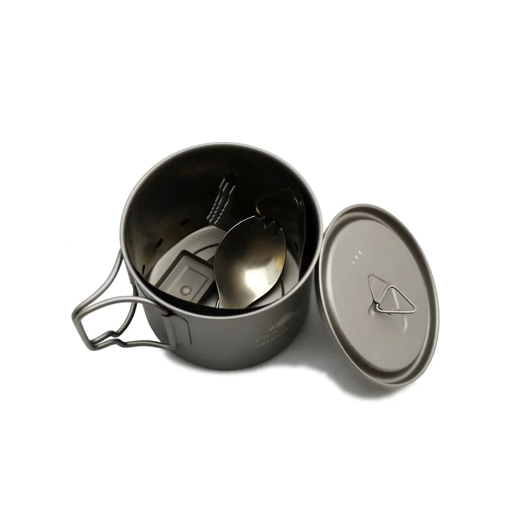 TOAKS Ultralight Titanium Solid Fuel Cook System